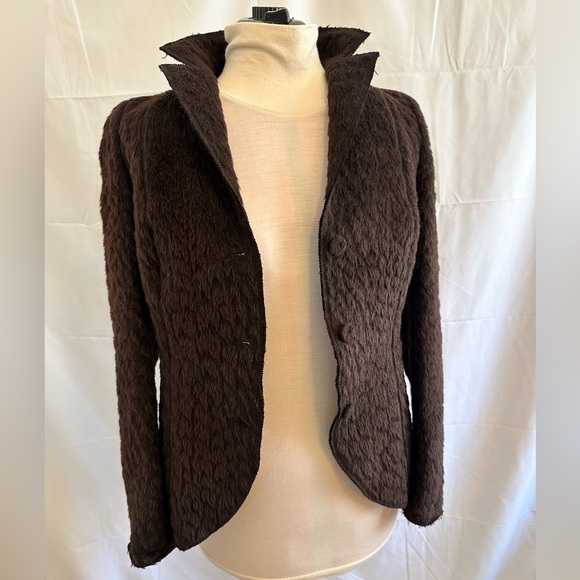 AKRIS ALPACA WOOL JACKET BLAZER Size 10 - Picture 3 of 16